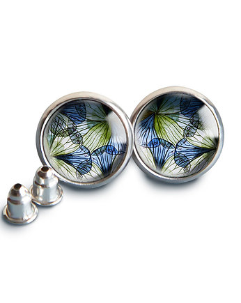 Blue spring kolczyki wkrętki, muamua design
