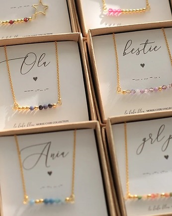 Alfabet Morse'a - Zamówienie Indywidualne - Le Boho Bleu, Le Boho Bleu