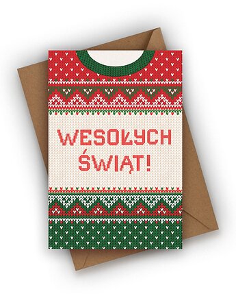 Kartka świąteczna- Wesołych Świąt, Czarna Owca Karteczki