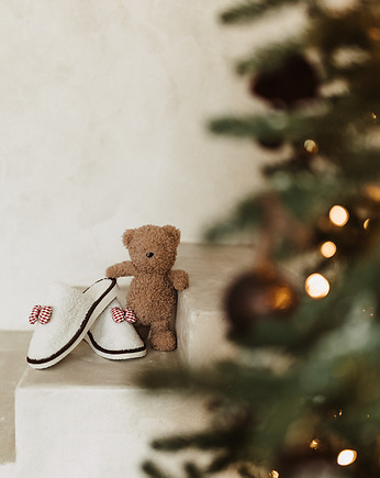 Kapcie "Świąteczna kokarda" dla kobiety, Apollie&co