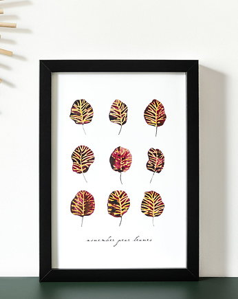 Ilustracja Autorska: Listopadowe liście gruszy, Burakovvska
