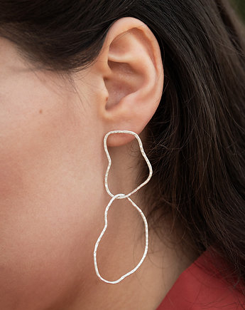 Chmurki : kolczyki ze srebra, OM jewellery