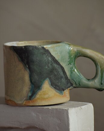 BATEKE_kubek ceramiczny 3_kolory lata, LEP NA GLINĘ
