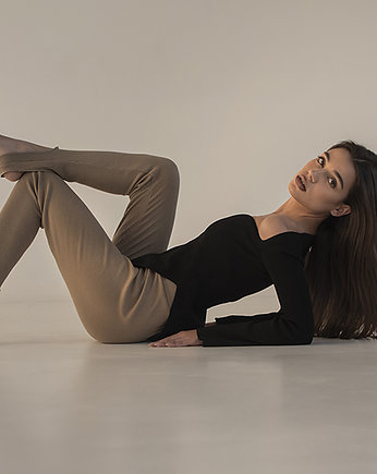 Dzianinowe legginsy typu fuseau, HYCOLLV