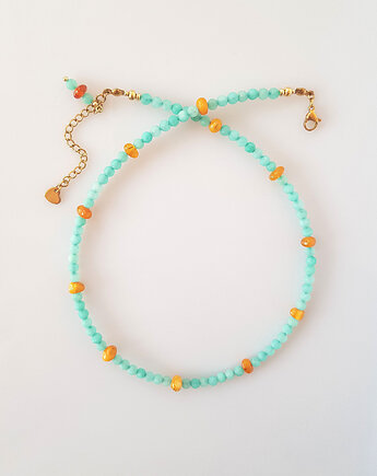 Naszyjnik z Jadeitem i Bursztynem, Mitsu