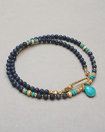 Szafiry vol. 12 /choker/ 05.04.26 -Szlachetna kolekcja, KiKa pracownia