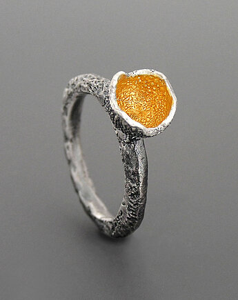 Pierścionek  Misa Złocona, srebro, Pastelove Jewelry