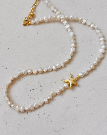 Naszyjnik z pereł naturalnych gwiazda, Chmolowska Jewellery