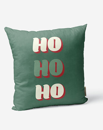 Poduszka świąteczna - Ho Ho Ho - zielona, ASARTEM
