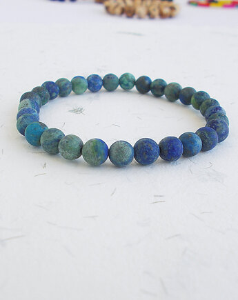 Chryzokola matowa bransoletka, galeria nuit