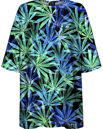 DR.CROW T-shirt Damski Oversize Hemp Blue, DrCrow