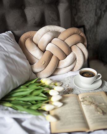 SupełPillow aksamitny beż, woodnwool