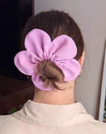 Flower Scrunchie Różowa, wu handmade