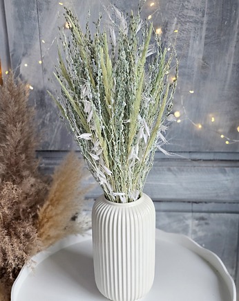 Jasnomiętowy bukiet z suszonych kwiatów do wazonu, BohoSuszki