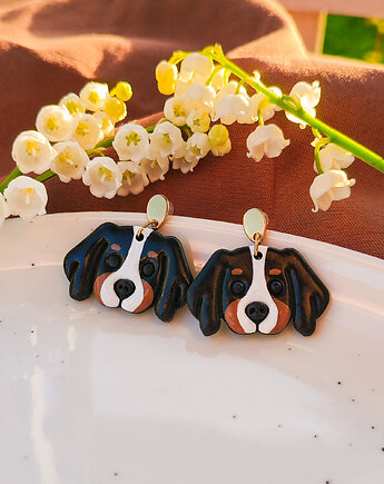 Kolczyki pieski, appenzeller, Entlebucher, greater swiss mountain dog, Dary Rusałki