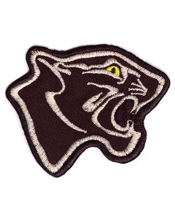 Naszywka naprasowanka PANTERA termoprzylepna haft 8x6,5cm, Wyszywane