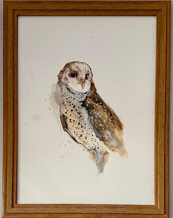 Ręcznie malowany obrazek " Sowa", ReinerArt