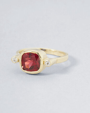 Pierścionek Retro No. 3 Pozłacane srebro, JEWELRY ANEW