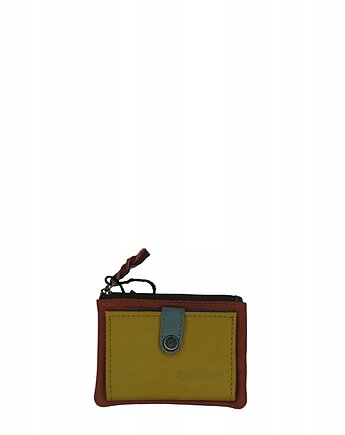 Portfel portfelik mały skórzany miejsce na bilon karty eko OLIVKA, Olivka Warsaw