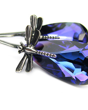 Kolczyki z kryształami Swarovski - Bajkał , Marisella