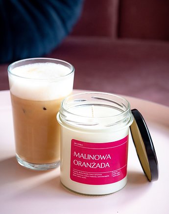 Świeca sojowa  MALINOWA ORANŻADA, Jak.ciepło