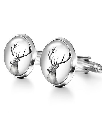 Jeleń - Into the Wild - spinki do mankietów, yenoo