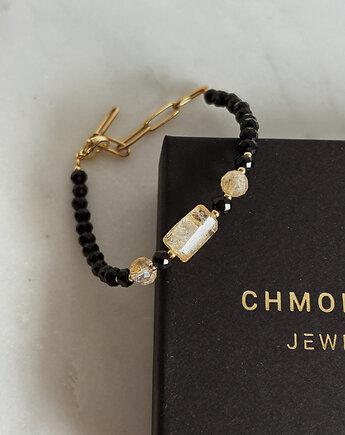 Brasnoletka Onyks i Cytryn, Chmolowska Jewellery