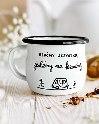 Kubek Emaliowany Jedźmy na Kemping!