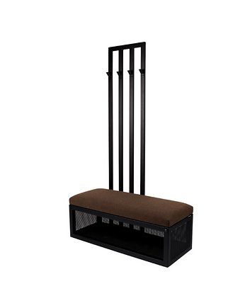 Ławka z Wieszakiem Hol Wiatrołap Biuro Przedpokoju  Kolory Rozmiary LGM-163, EMRA WOOD DESIGN