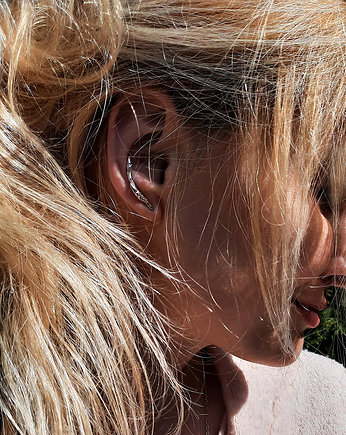 Kolczyk- nausznica GAŁĄZKA, ZIĘBA