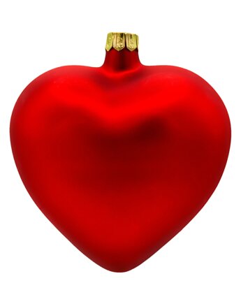 Bombka choinkowa: Serce matowe: czerwone, Syn Bombkarza