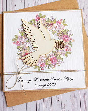 Kartka, PERSONALIZACJA : I Komunia Święta