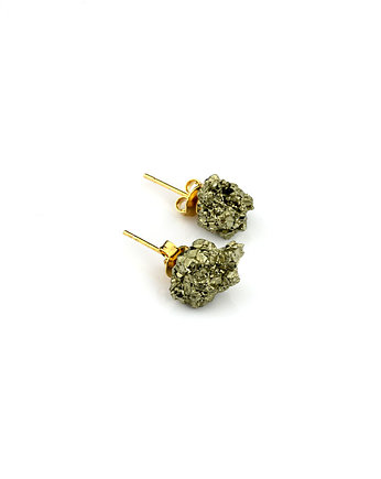 Kolczyki Brazi Earrings Piryt , Brazi Druse Jewelry