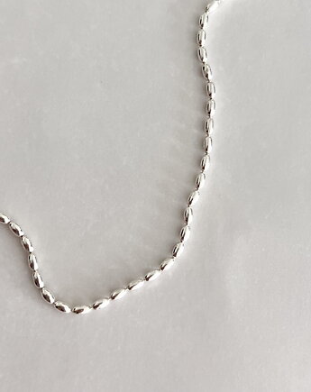 Srebrny naszyjnik choker złota PERŁA, ATdiament