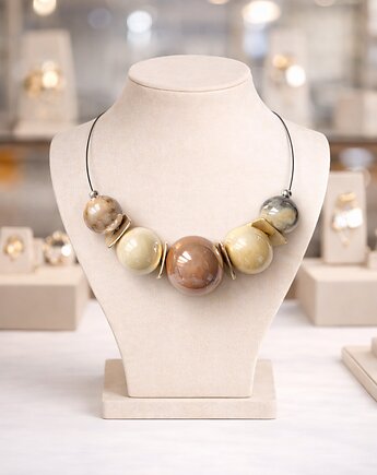 Wisior naszyjnik z ceramiki, Mymami