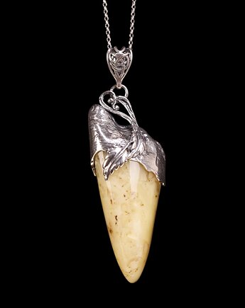 Wisiorek z mlecznym bursztynem bałtyckim, Andorii by Baco