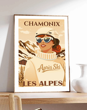 Plakat Chamonix sepia, Project 8