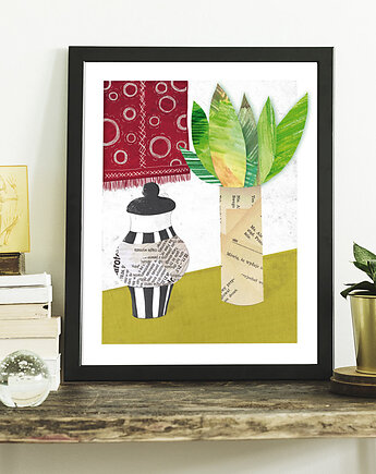 Plakat w stylu vintage, kolaż, Dekorando