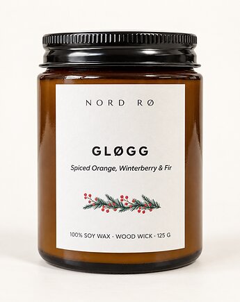 Świeca sojowa świąteczna GLØGG 125 g , N O R D R Ø