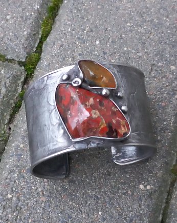 Jesienna aura - bransoletka regulowana, po drugiej stronie lustra