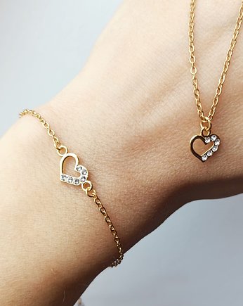 Komplet z serduszkami Lovely Heart, AFRODITTE COLLECTION