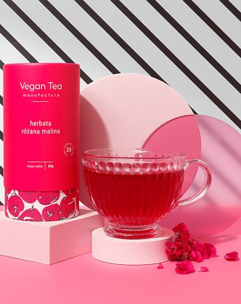 Herbata owocowa Różana Malina Vegan Tea, OSOBY - Prezent dla babci