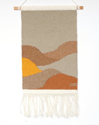 Ręcznie tkany kilim - wełniana makatka - DIUNY, Topole 