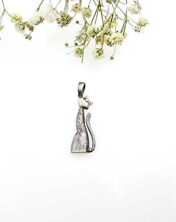 Mały kotek - zawieszka srebrna, VENUS GALERIA