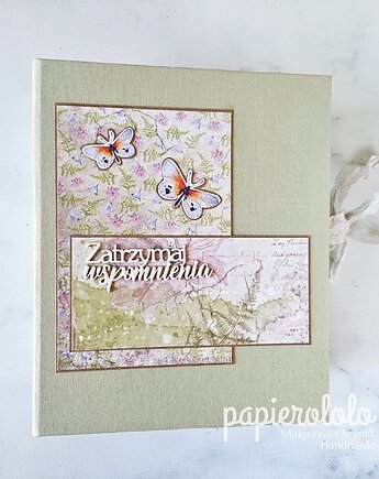 Album Zatrzymaj wspomnienia z motywem wróżek i grzybów, papierololo