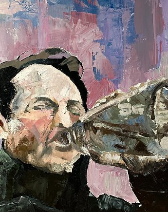 Anioł stróż 100x70 cm, Kacper Marciniak