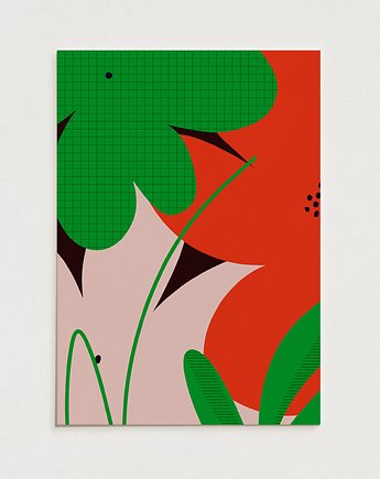 Bloom / Oryginalna grafika / poster print, Alina Rybacka