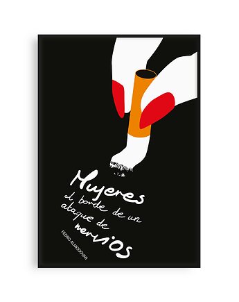 Plakat filmowy Pedro Almodovar "Kobiety na skraju załamania nerwowego", PLAKATY GEOMETRYCZNE