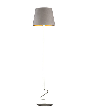 Metalowa lampa stojąca z welurowym abażurem SURAT VELUR, LYSNE