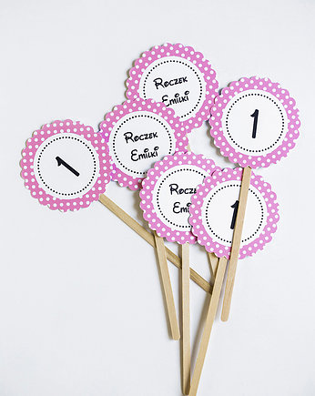 Pikery  personalizowane MYSZKA MINNIE 6 szt, WOW party